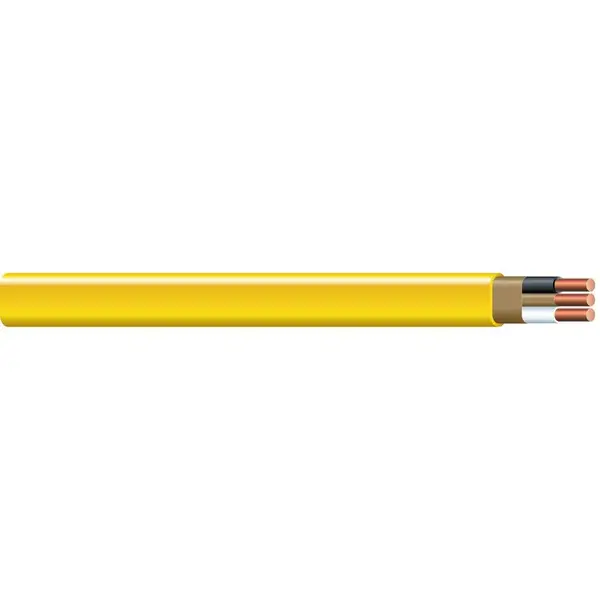 Southwire Romex SIMpull 14/2 NM-B Cable With Ground – 15ft Coil, White Jacket, 600V, Indoor Residential Wiring For Outlets & Switches