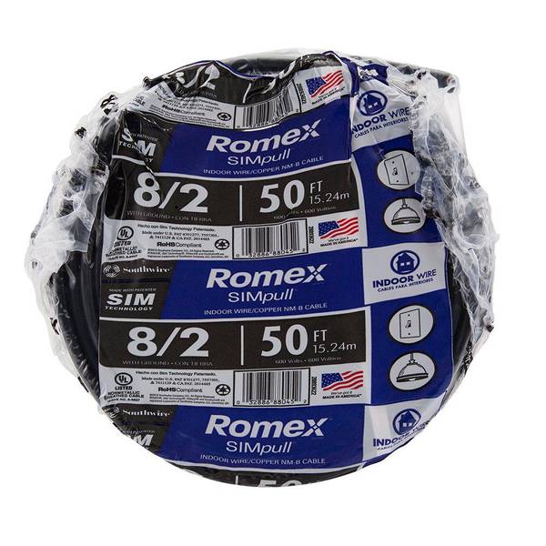 35 FT 8/3 NM-B W/GROUND ROMEX HOUSE WIRE/CABLE 