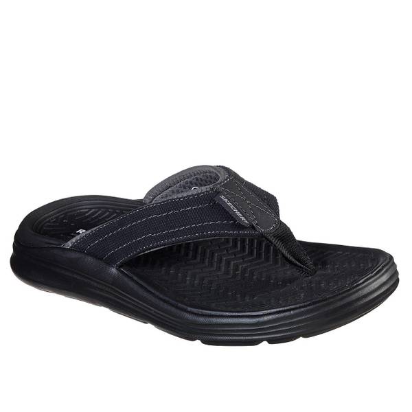 Skechers Men's Thong Sandals, Black, 8 - 204045-BLK-8 | Blain's Farm ...