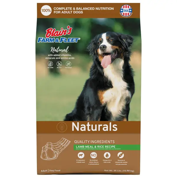 Blain s Farm Fleet 35 lb Naturals Lamb Meal Rice Recipe Dog Food 34051 35 Blain s Farm Fleet