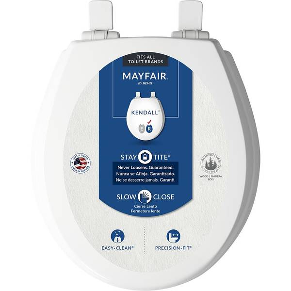 Photo of KendallRound Enameled Wood Toilet Seat