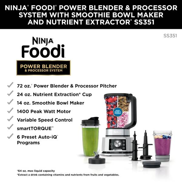 Ninja Foodi All-n-1 Kitchen System with Auto-iQ - SS351