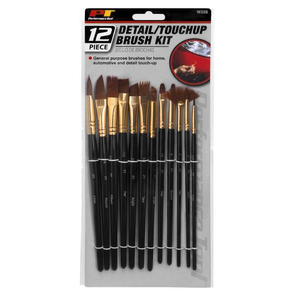 Performance Tool W228 12pc Touchup Brush Kit