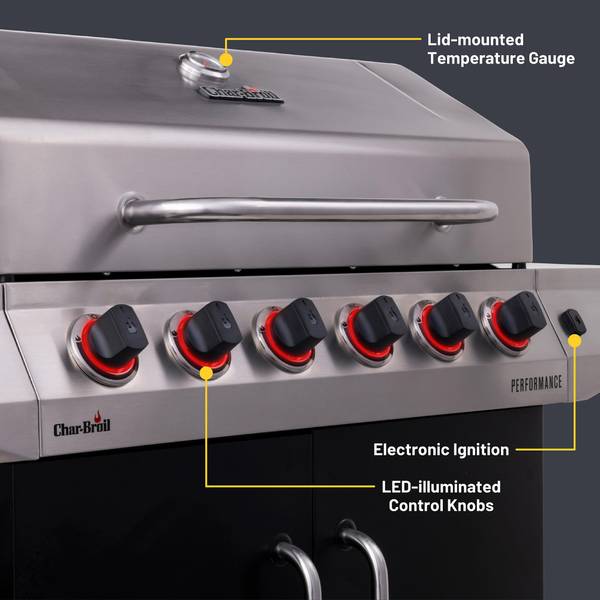 Char Broil Performance Series 6 Burner Gas Grill 463229021