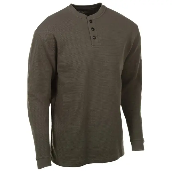 Men's Long Sleeve Thermal Henley