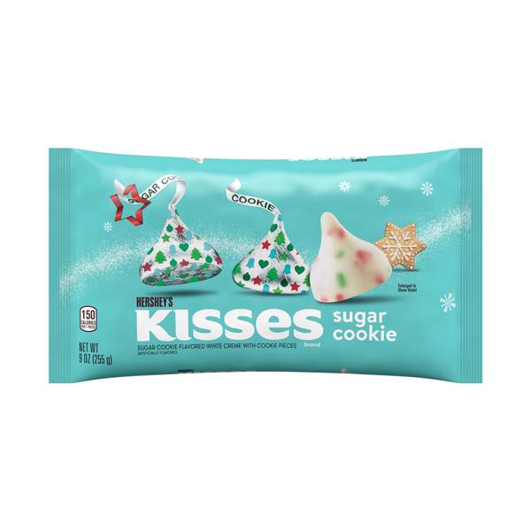 Kisses Holiday Candy, Candy Cane - 2.08 oz