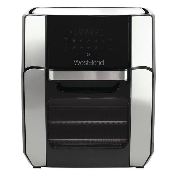 West Bend 10-Quart Dual Basket Air Fryer in Black