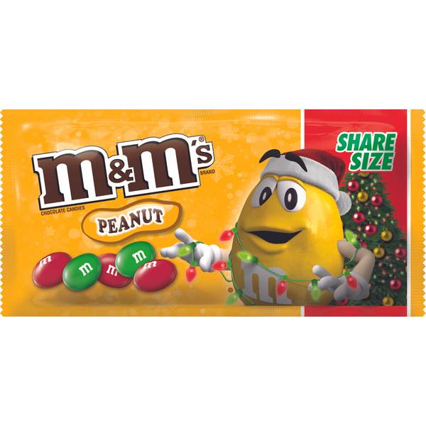 M & M's Peanut Chocolate Candy ~ Sharing Size 10.70 oz / 303.3 g
