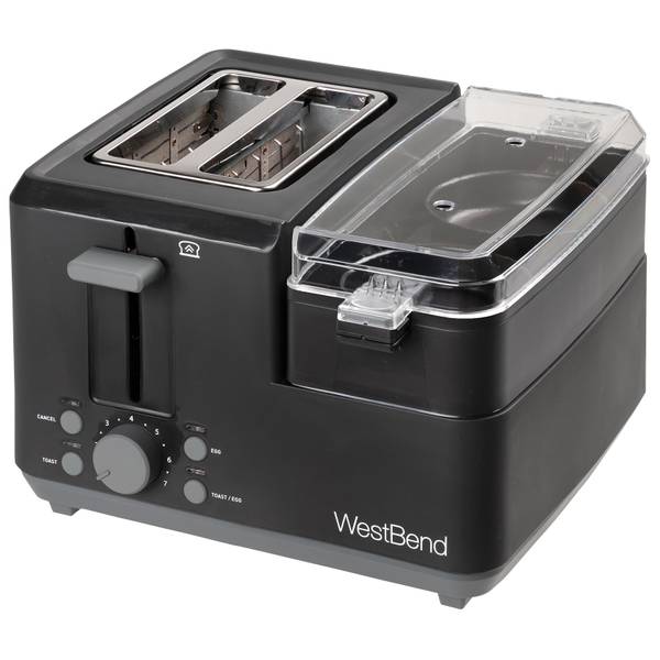 West Bend 2-Slice Breakfast Station Egg & Muffin Toaster, 78500, New