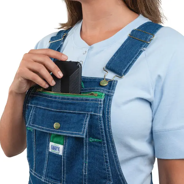 Liberty Women's Plus Size Denim Bib Overalls - YBW1LS-1X | Blain's