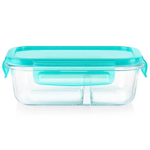 Rubbermaid TakeAlongs 3.7 C. Clear Square Divided Food Storage Container  with Lids (3-Pack) - Groom & Sons' Hardware
