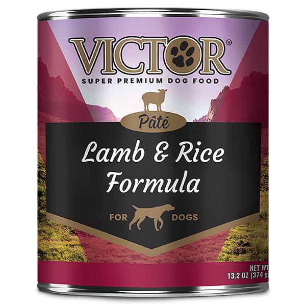 Victor 13.2 oz Lamb and Rice Formula Pate Can Dog Food 013 301