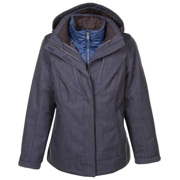 women's plus size 3 in 1 coats