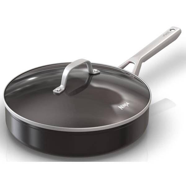 Ninja C29500 Foodi NeverStick Vivid 10-Piece Cookware Set With Lids – Red, Nonstick, Induction Compatible