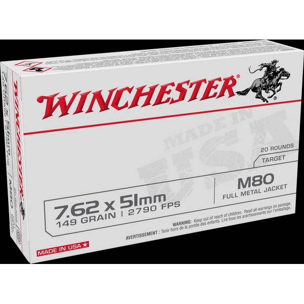 Photo of 7.62x51mm M80 149 grain Full Metal Jacket Ammo