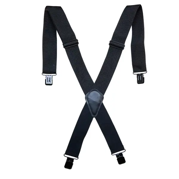 LNKOO Heavy Duty Clip Suspenders for Men - Men's Adjustable X Back