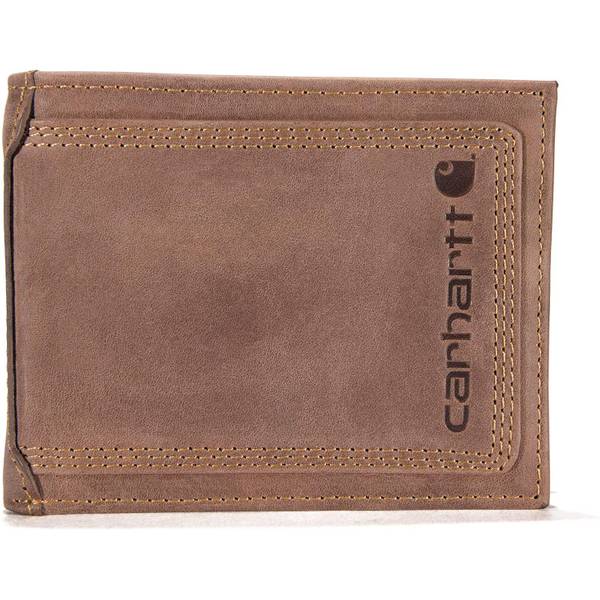 Carhartt Men's Detroit Passcase Leather Wallet, Borwn, N/A ...