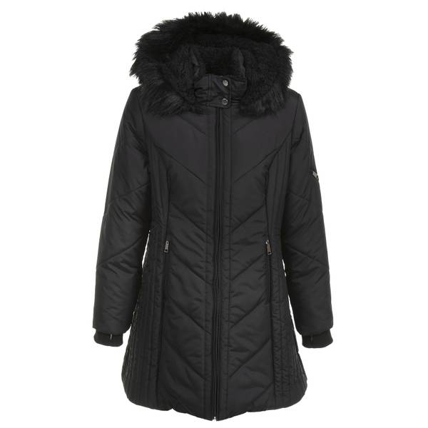 puffer jacket with fur hood