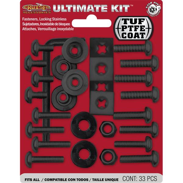 Cruiser Accessories Locking Fasteners Black Ultimate PTFE Kit 81550 Blain's Farm & Fleet