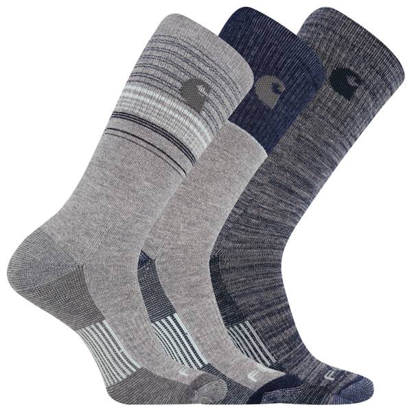 Carhartt Men's 3-Pack Force Merino Crew Socks - CHMA0107C3-L | Blain's ...