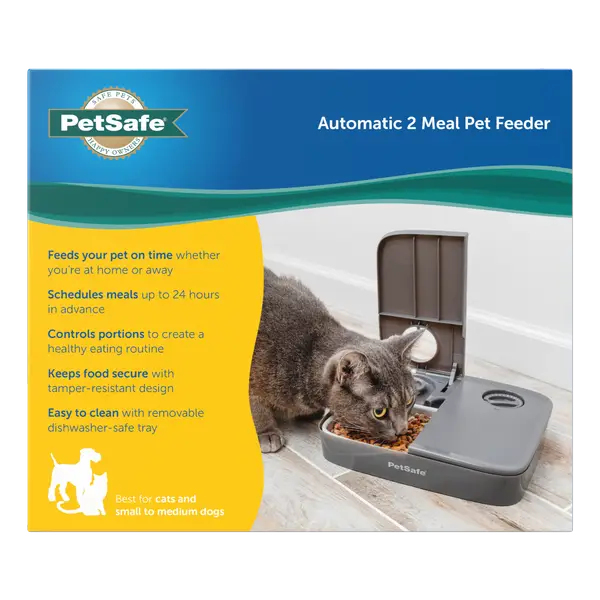 2 meal automatic pet feeder