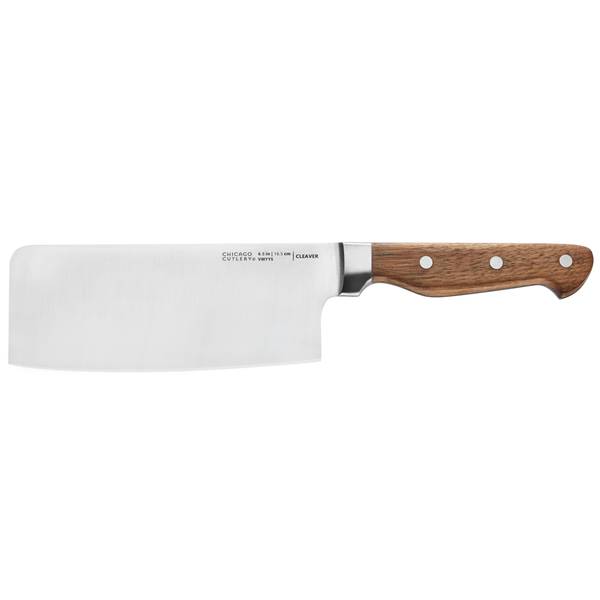 Chicago Cutlery Precision Cut Cleaver with a Walnut Wood Handle