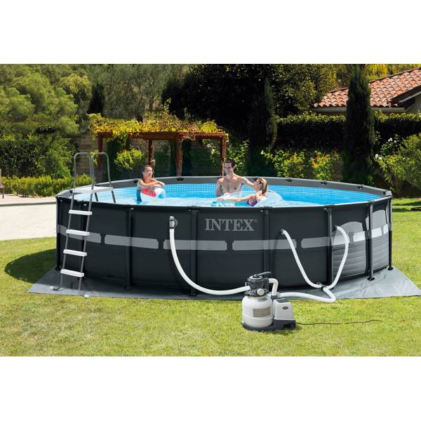 Intex 18Ft x 52In Ultra XTR Frame Above Ground Swimming Pool Set with Pump