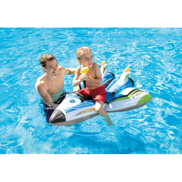 Intex Water Gun Plane Ride on Float Swim Pool 52"x51" 1pack for Kids Children 3 for sale online