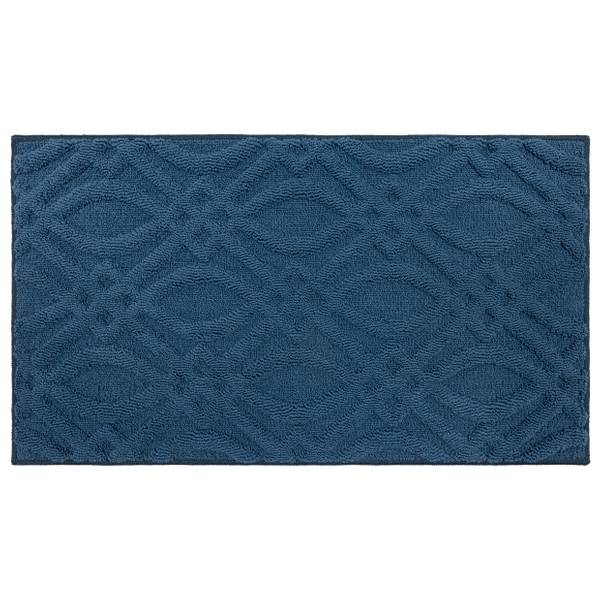 Mohawk Plush Bath Rug, 20 x 34, Denim