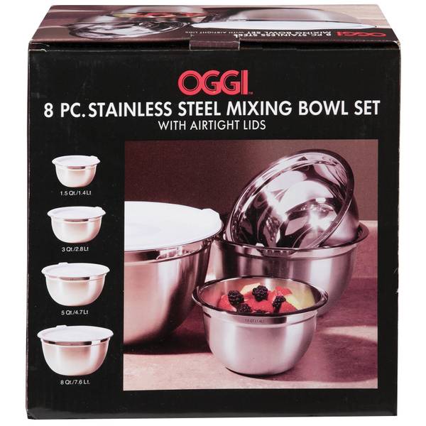 oggi stainless steel mixing bowls