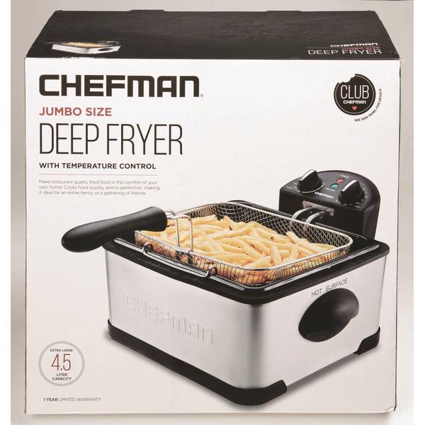 Chefman 4L Jumbo Deep Fryer 9044659 Blain's Farm & Fleet