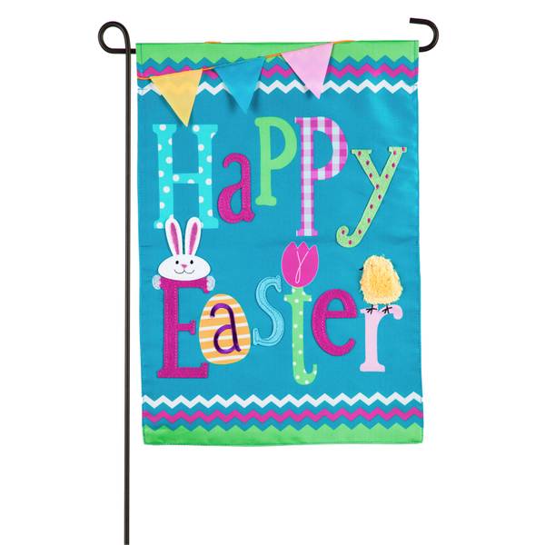 Evergreen Enterprises Happy Easter Garden Applique Flag - 169117 ...