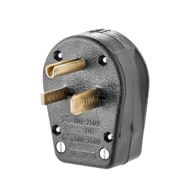 Leviton 5445 20A 250V Industrial Grade Armored Plug - Open Box, Corrosion Resistant