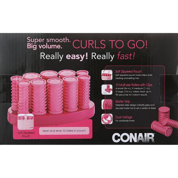 Conair 10Piece Instant Heat Hot Roller Set HS10X Blain