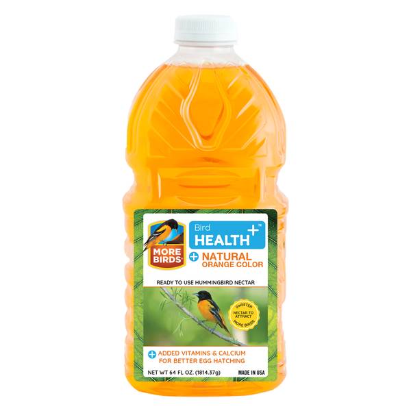 UPC 815562007042 product image for More Birds 64 oz Ready-to-Use Bird Health+ Orange Nectar | upcitemdb.com