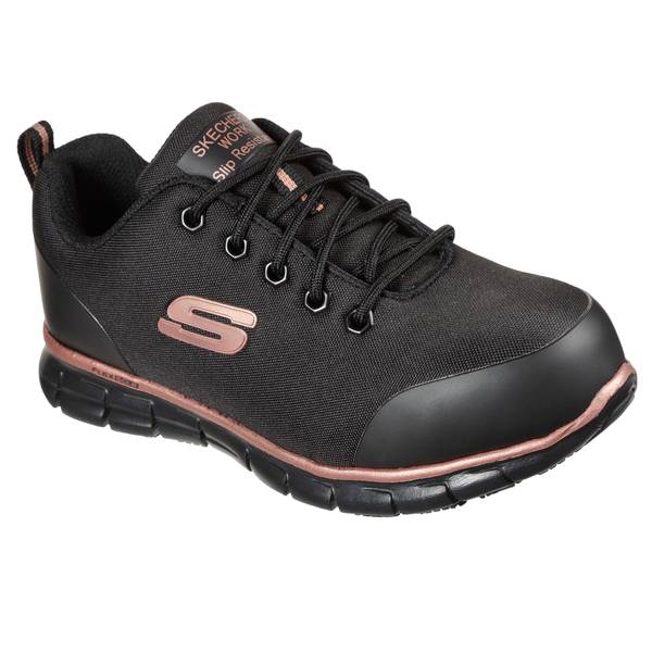 Skechers Women's Sure Track-Chiton Shoes - 108025-BKRG-6.5