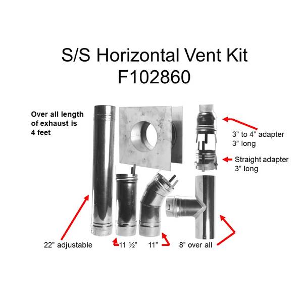 horizontal vent kit for big maxx heater