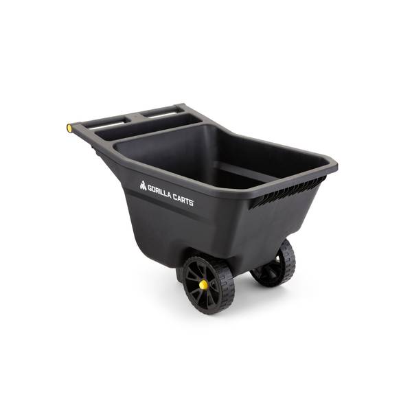 Gorilla Carts 5 Cu. Ft. Poly Yard Cart