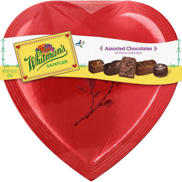 Russell Stover 10.3 Oz Assorted Chocolates Sampler Heart - 3247052 