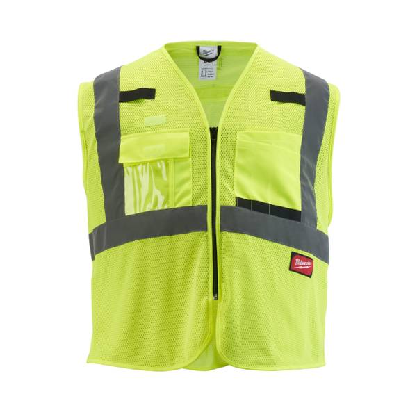 Milwaukee Class 2 High Visibility Yellow Mesh Safety Vest - 48-73-5112