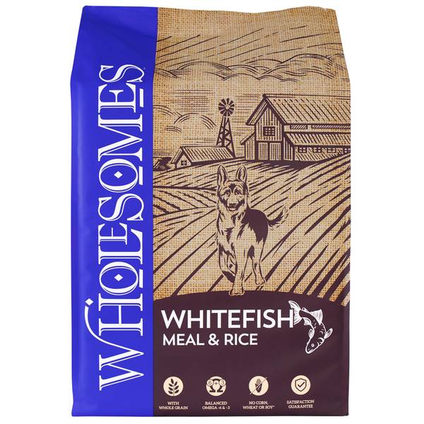 Wholesomes grain free shop dog food whitefish