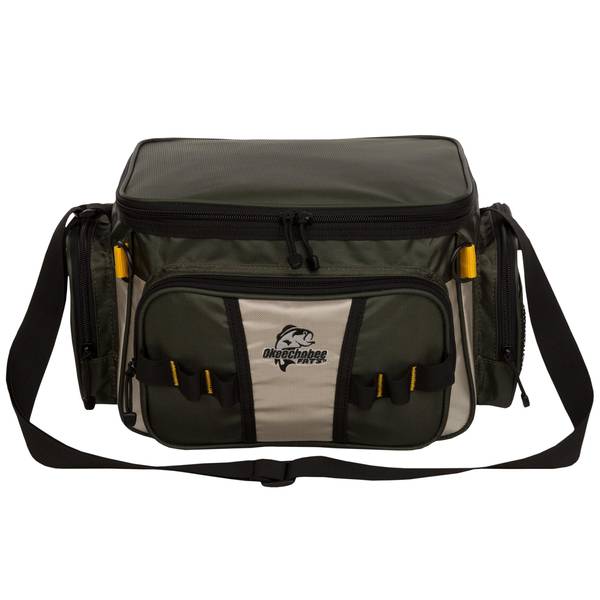 AIMTYD Fishing Tackle Bags - Fishing Bags for Saltwater or Freshwater  Fishing - Rip-Stop PE - Padded Shoulder Strap - Pliers Storage 