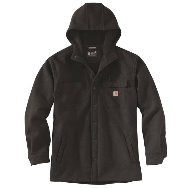 Carhartt Men's Rain Defender Relaxed Fit Heavyweight Hooded Shirt Jacket -  105022MOS-M