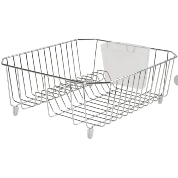 Rubbermaid Collapsible Dish Drying Rack, Dish Drainer, Raven Grey