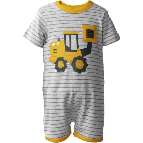John Deere Infant Boy S Construction Pocket Romper J1r759hn 3 6m Blain S Farm Fleet