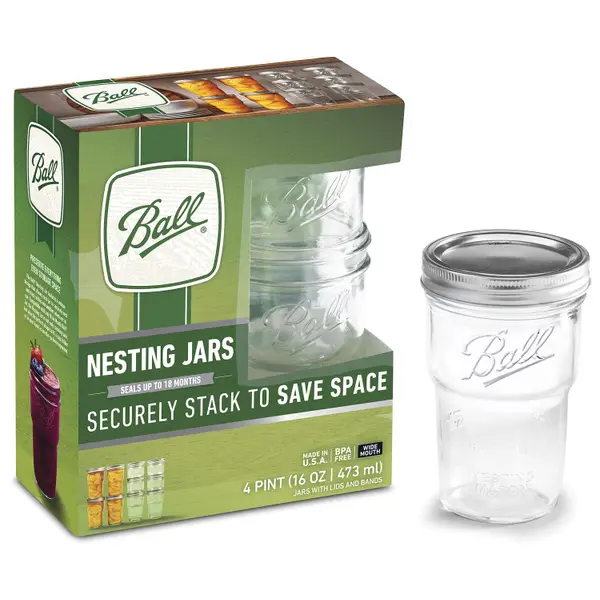 Small Glass Mason Jars 4 Ounce Mini Jars Full-Width Mouth, BPA Free Plastic Airtight  Lid