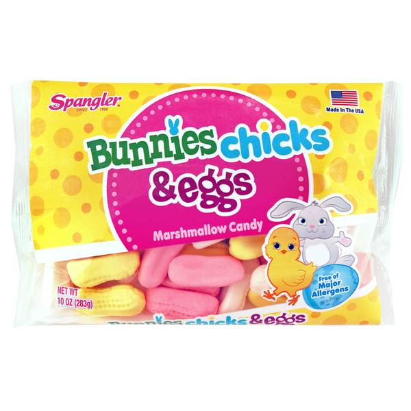 Spangler 10 oz Marshmallow Bunnies, Chicks and Eggs 3275704 Blain's