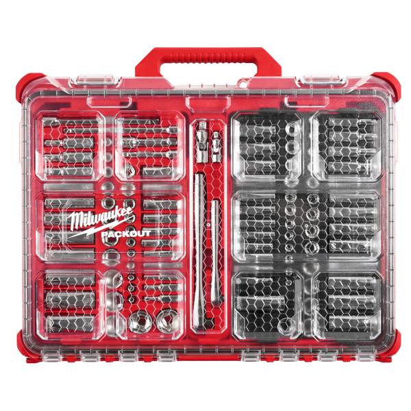 1/4 Square Drive Socket Set with Metric Hex Profile and