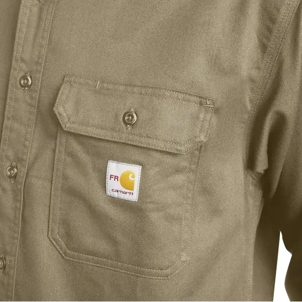 Carhartt Men's Flame-Resistant Twill Long Sleeve Shirt - FRS160