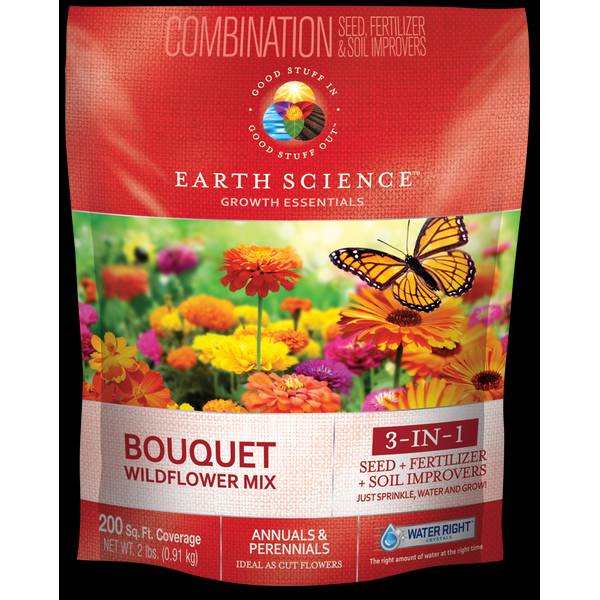 EARTH SCIENCE 2 lbs. Pollinator All-In-One Wildflower Mix with